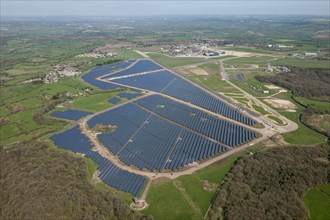 A solar farm on the site of RAF Lyneham, Wiltshire, 2015.