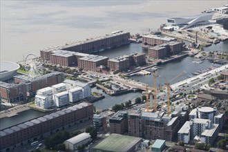 The Royal Albert Dock and associated warehouses, Liverpool, 2015.