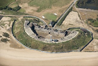 Fort Gilkicker, a semi-circular casemated coastal battery, Gosport, Hampshire, 2018. Creator: Historic England.