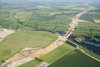A14 Cambridge to Huntingdon road improvement scheme, near Offord Hill, Cambridgeshire, 2018. Creator: Historic England.
