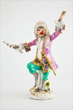 Conductor for the Monkey Band, Meissen, c. 1765.