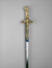 Hunting Hanger, Germany, Handle: about 1670 Crossguard and Blade: 18th century.