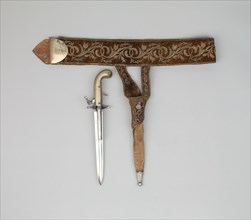 Combination Hunting Dagger and Double-Barrel Percussion Pistol, Sheath, and Belt of Emperor Maximilian of Mexico, Paris, 1864/67.