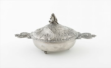 Covered Bowl (Écuelle) with Representations of French Rivers, France, 1878/1892.