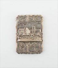 Card Case with View of Oxford, Birmingham, 1860/61.