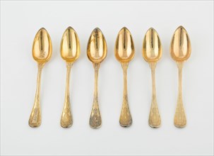 Set of Dessert Spoons (2), Paris, 1789/1820.