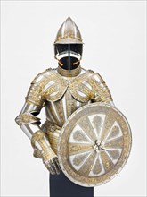 Half Armor and Targe for Service on Foot, Milan, 1590/1600.