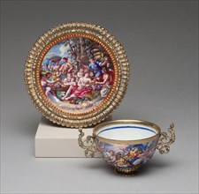 Tea Bowl and Saucer, Augsburg, c. 1700.