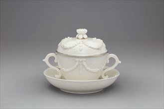Covered Bowl and Stand, Mennecy, c. 1750.
