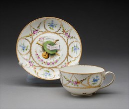 Cup and Saucer, Nyon, c. 1780.