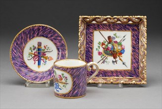 Coffee Cup, Saucer, and Tray, Sèvres, 1761.