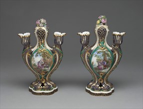 Pair of Vases (Pots Pourris à Bobèches), Sèvres, c. 1759.
