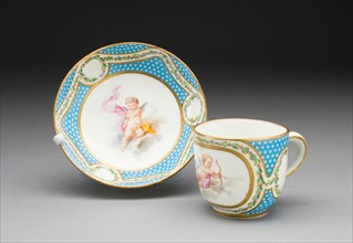 Cup and Saucer (from a tea service), Sèvres, 1770.