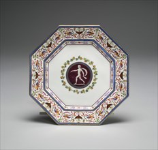 Plate from the Arabesque Service, France, 1785.