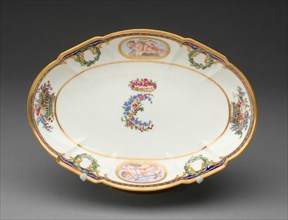 Dish from the Charlotte Louise Service, Sèvres, c. 1774.