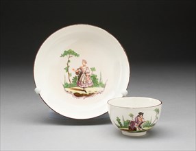 Tea Bowl and Saucer, Oudover, c. 1770.