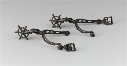 Pair of Spurs, Western Europe, early 17th century.