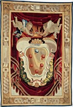 Medici Armorial, Italy, 1643/44. Woven at the Medici workshop under the direction of Pietro van Asselt, after a cartoon by Lorenzo Lippi.