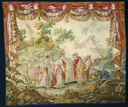 The Arrival of Telemachus on Calypso's Island, from The Story of Telemachus, France, after 1776. Possibly woven at the workshop of Gabriel Babonneix at the Manufacture Royale d’Aubusson, based on an e...