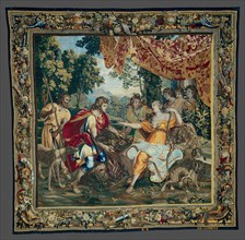 The Offering of the Boar's Head, from The Story of Meleager and Atalanta, Brussels, 1673/86. Woven at the workshop of Jan II Leyniers, after a design by Charles Le Brun.