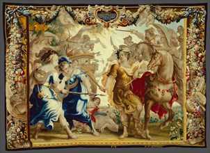 Caesar in the Gallic Wars, from 'The Story of Caesar and Cleopatra', Flanders, c. 1680. Woven at the workshop of Willem van Leefdael, after a design by Justus van Egmont.