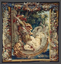 Cleopatra Asked to Pay Tribute to Rome, from 'The Story of Caesar and Cleopatra', Flanders, c. 1680. Woven at the workshop of Willem van Leefdael, after a design by Justus van Egmont.