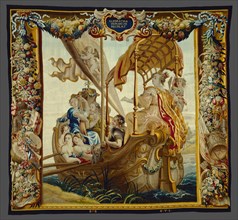 Cleopatra Enjoys Herself at Sea, from 'The Story of Cleopatra', Flanders, c. 1680. Woven at the workshop of Willem van Leefdael, after a design by Justus van Egmont.