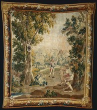 Archery from Amusements Champêtres (Country Sports), Aubusson, 1770/90. Woven at the Manufacture Royale d'Aubusson, France, aAfter a design in the manner of François Boucher, attributed to Jacques-Nic...