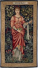Pomona (From Flora and Pomona), England, 1906. Figure design 1882, background design 1898. Woven by Walter Taylor and John Keich at the Merton Abbey Tapestry Works, London, after designs by Sir Edward...