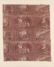 Eight Fables of La Fontaine (Furnishing Fabric), Munster, c. 1810. Creator: Hartmann et Fils.