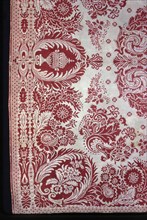 Coverlet, New York, 1850. Attributed to Charlotte Purchase Thornton.