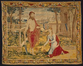 Christ Appearing to Mary Magdalene (Noli Me Tangere), Flanders, 1540/45. Woven in the workshop of Willem de Pannemaker, from a design attributed to Michiel Coxcie or Giovanni Battista Lodi da Cremona.