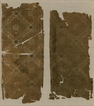 Two Border Fragments, Egypt, Roman period (30 B.C.- 641 A.D.), 5th/6th century.