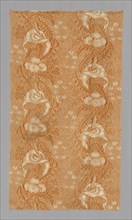 Panel (Furnishing Fabric), France, 1825/75. Floral design of lilies and acanthus leaves.