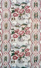 Panel (Furnishing Fabric), France, 1770/82. Floral print with stylised dolphins.
