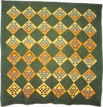 Bedcover (Basket Pattern Quilt), Southern Illinois, 1861.