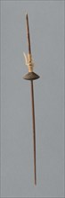 Wooden Spindle with Ceramic Whorls, Peru, 1000/1476.