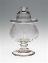Sugar Bowl, 1820/35. Engraved floral decoration. Attributed to Bakewell, Page & Bakewell.