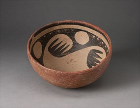 Miniature Bowl with Interior Bird-Wing Motif, A.D. 1250/1400.