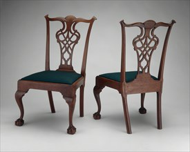 Pair of Side Chairs, 1770/90. Attributed to the Chapin School of Cabinetmakers.