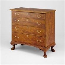 Chest of Drawers, 1780/1810. Painted wood grain. Attributed to John Dunlap and/or Samuel Dunlap.