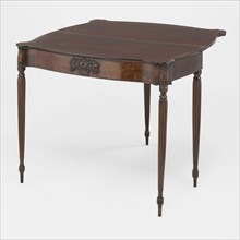 Card Table, 1800/11. Attributed to William Hook, carving attributed to Samuel McIntire.