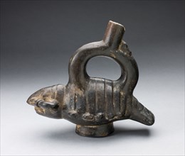 Single Spout Blackware Vessel in the Form of a Crayfish, A.D. 1000/1400.