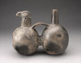 Double-Chambered Strap Vessel with Sculpted Bird Head, A.D. 1200/1450.