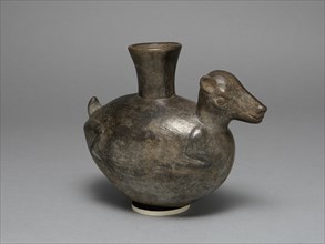 Blackware Jar in the Form of an Animal, Possibly a Llama, A.D. 1200/1450.