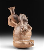 Ritual Vessel Representing a Woman Carrying a Vessel (Aryballos) and Nursing a Child, A.D. 1200/1450.