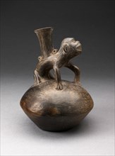 Single-Spout Vessel with a Monkey Standing on Top, A.D. 1200/1470.