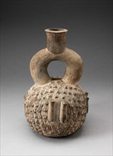 Stirrup Spout Vessel with Raised Appliques Covering the Surface, 1000 B.C./200 B.C.