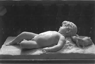 Sleeping Infant Faun Visited by an Inquisitive Rabbit, 1887/89.