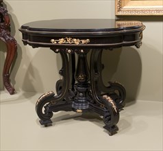 Center Table, 1869. Ormolu mounts by Pierre E. Guerin.